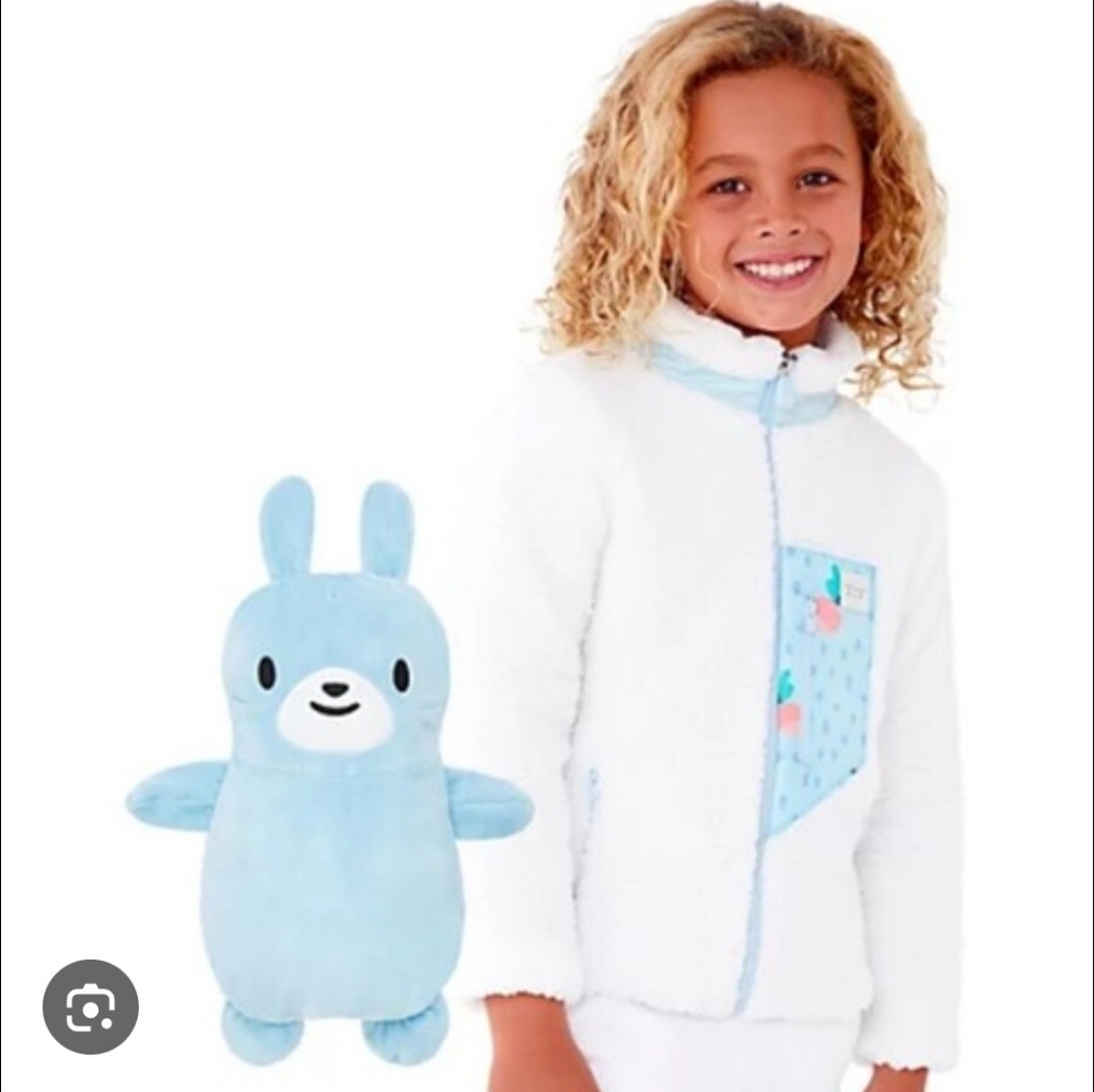Cubcoats Benne The Bunny Sherpa 2 in 1 Jacket And Plush Animal
